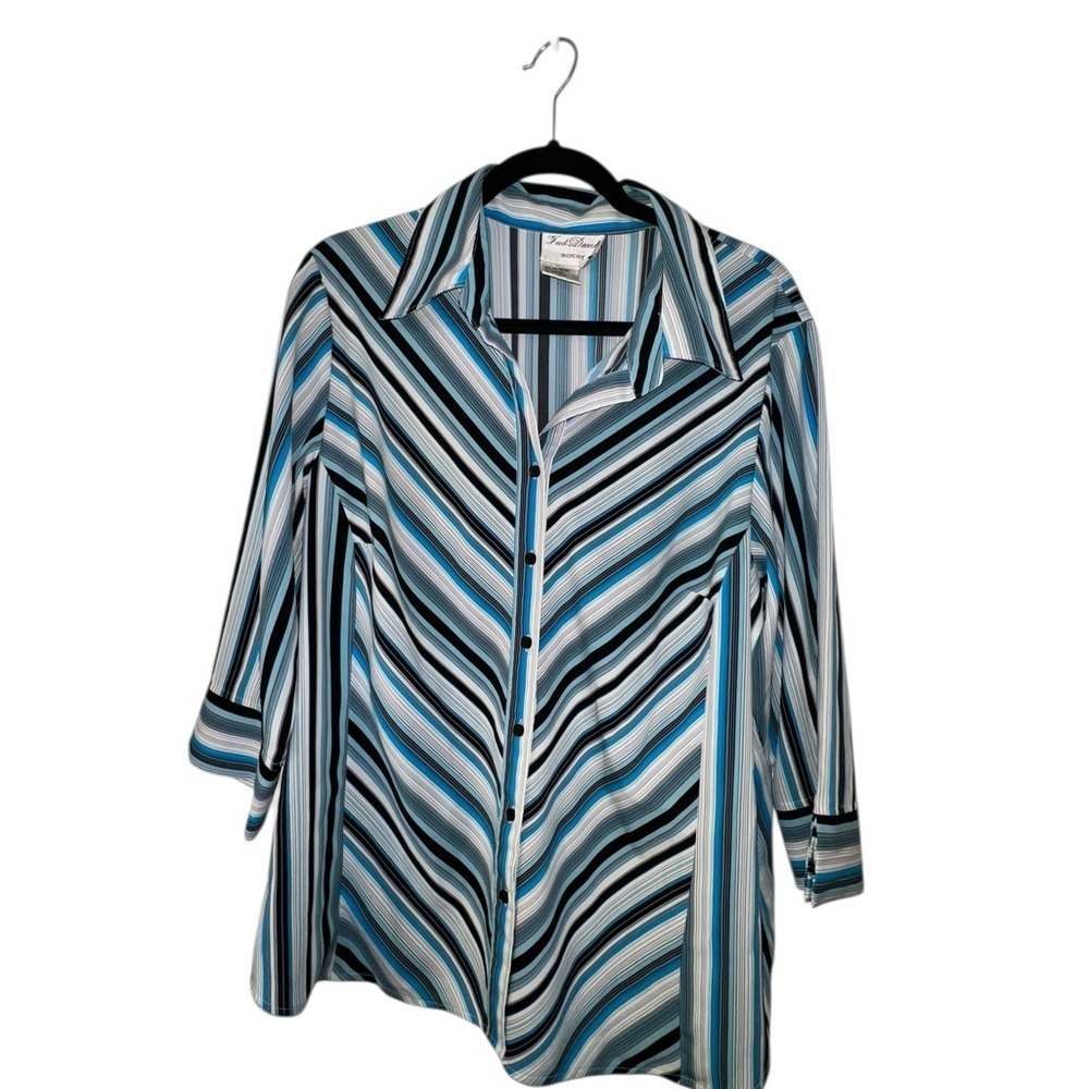 Fred David Multicolor Striped Blouse